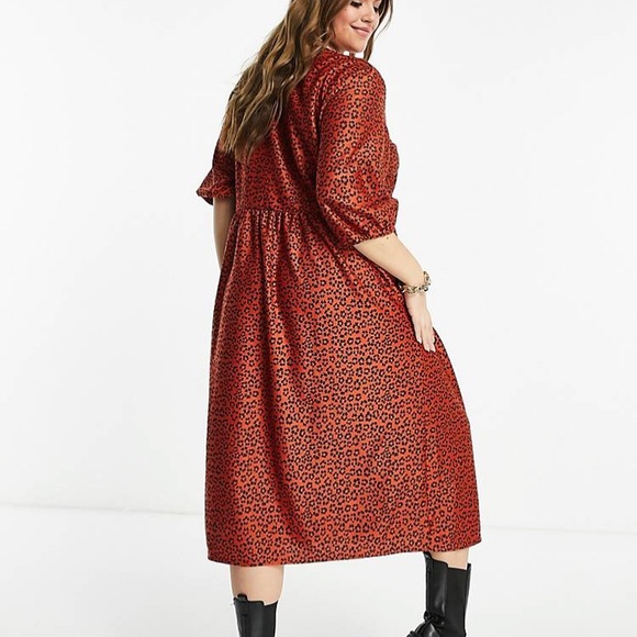 ASOS Curve Wrap Front Midi Dress - Picture 3 of 7